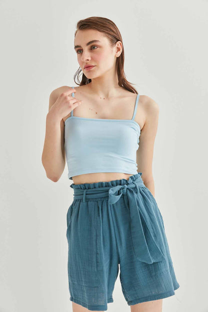 CROP SINGLET TOP