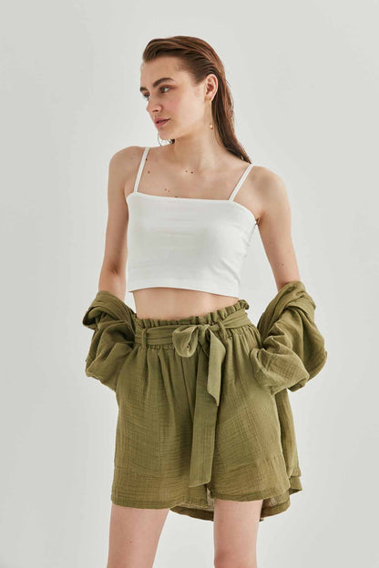 CROP SINGLET TOP