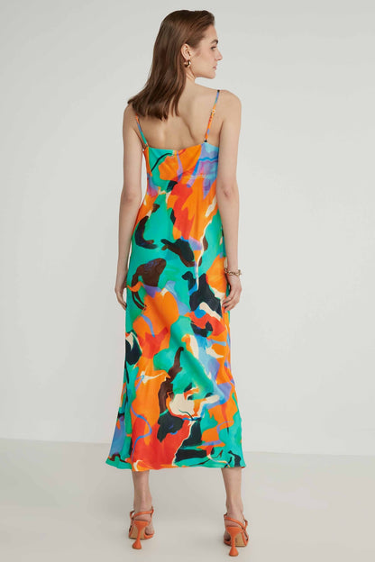 DEGAJE COLLAR LONG DRESS