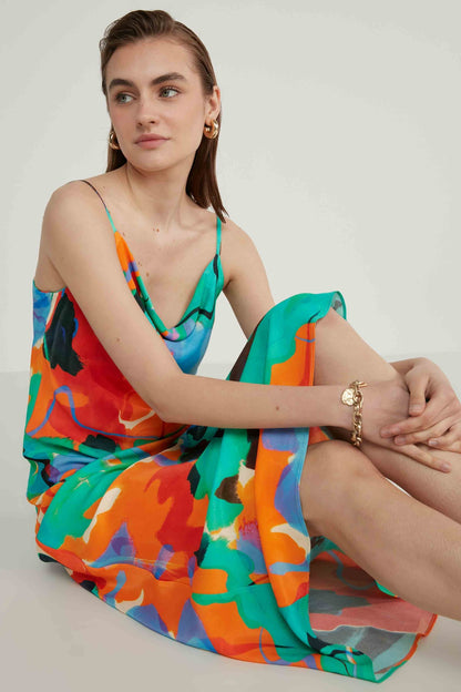 DEGAJE COLLAR LONG DRESS