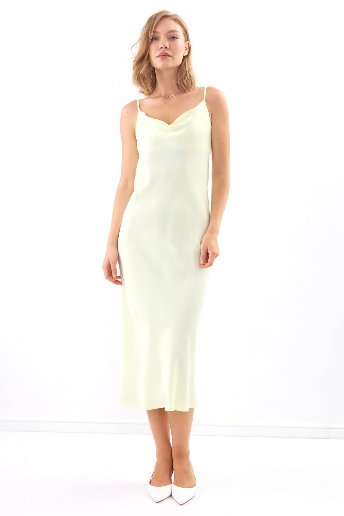 DEGAJE COLLAR LONG ELEGANT DRESS
