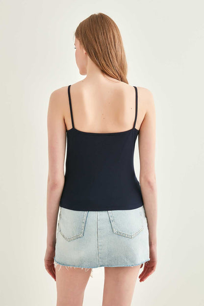 SASHED VISCOSE CROP BLOUSE