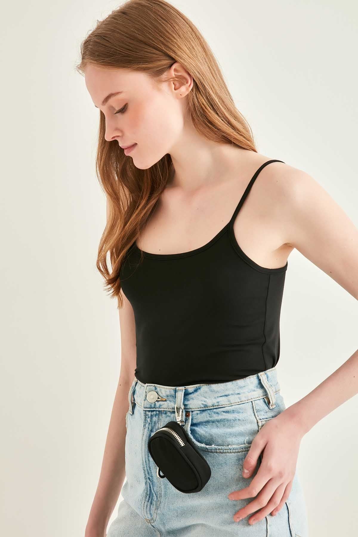 SASHED VISCOSE CROP BLOUSE