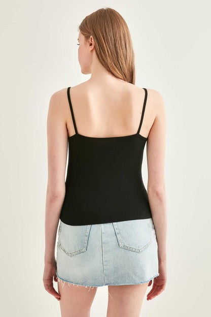 SASHED VISCOSE CROP BLOUSE