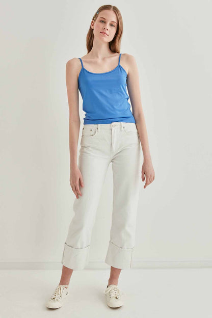 SASHED VISCOSE CROP BLOUSE