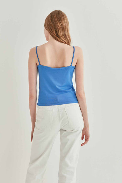 SASHED VISCOSE CROP BLOUSE
