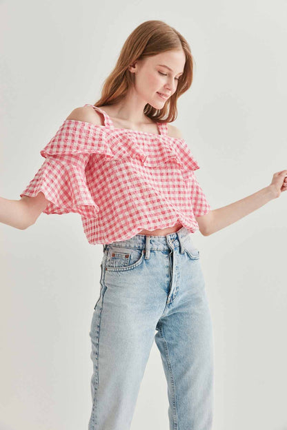 VOLANI SKIRT ELASTANE BLOUSE