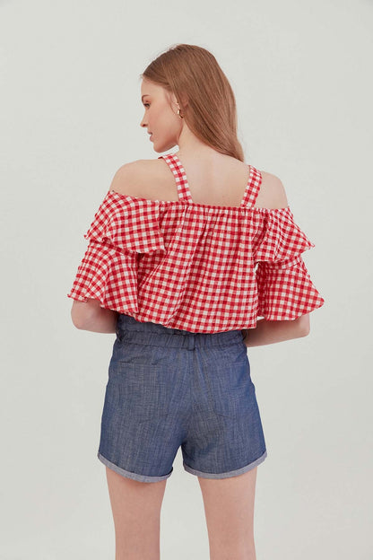 VOLANI SKIRT ELASTANE BLOUSE
