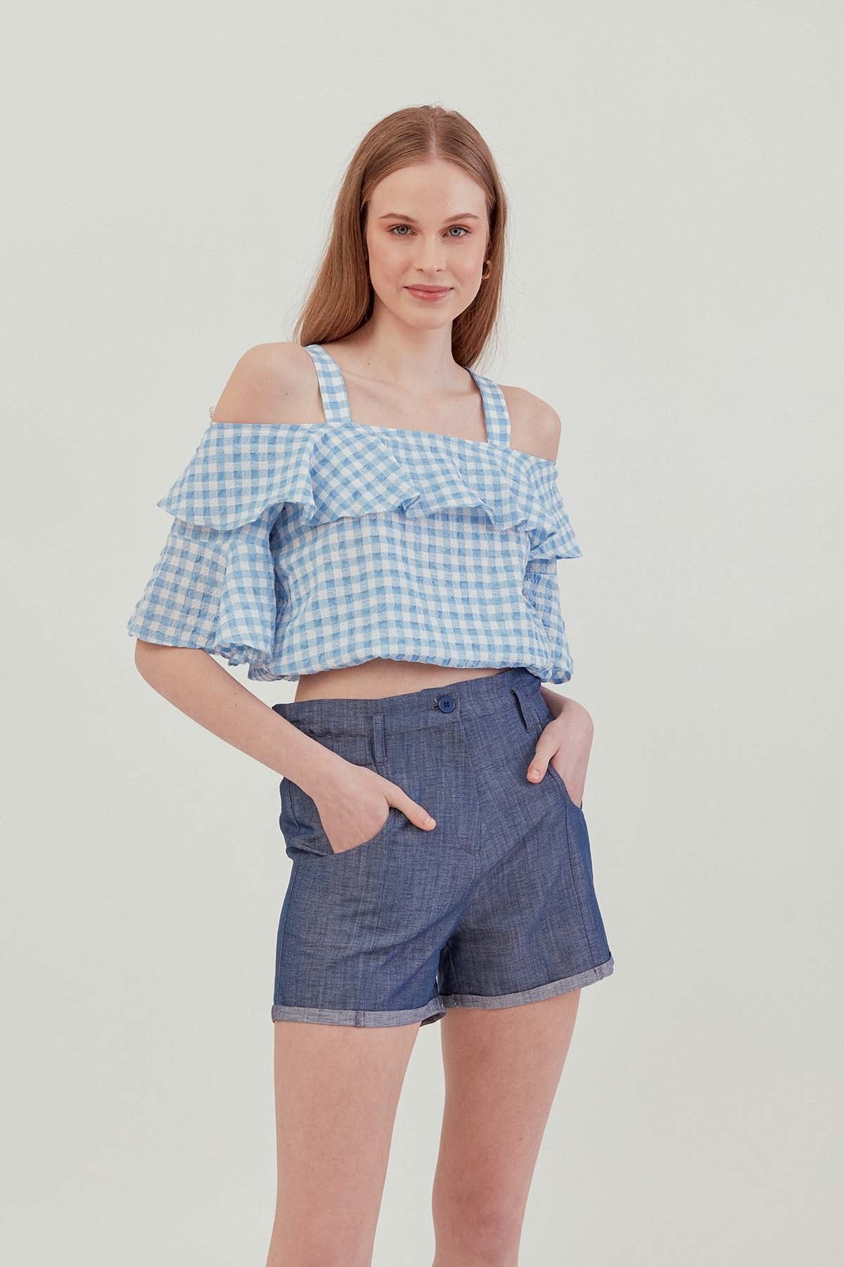 VOLANI SKIRT ELASTANE BLOUSE