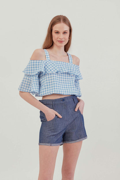 VOLANI SKIRT ELASTANE BLOUSE