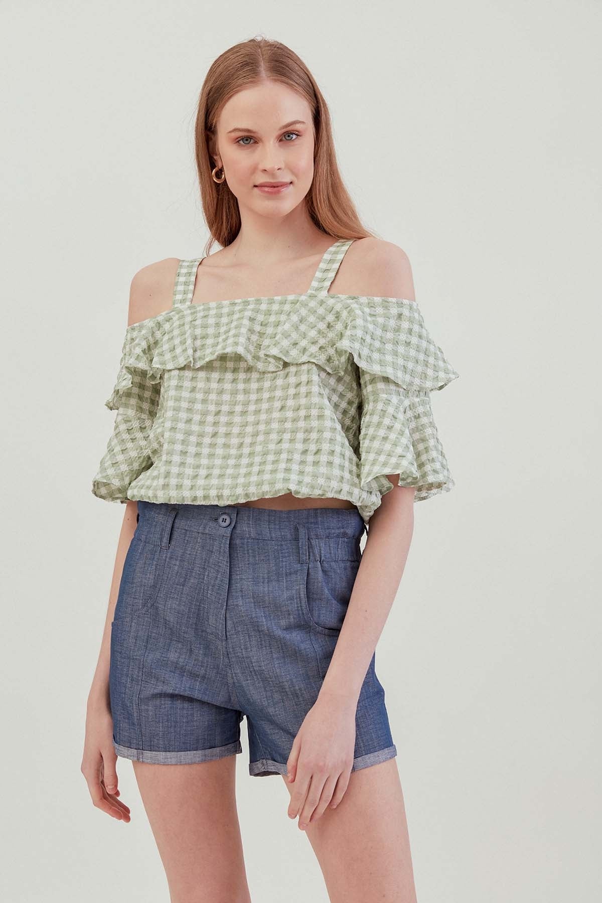 VOLANI SKIRT ELASTANE BLOUSE