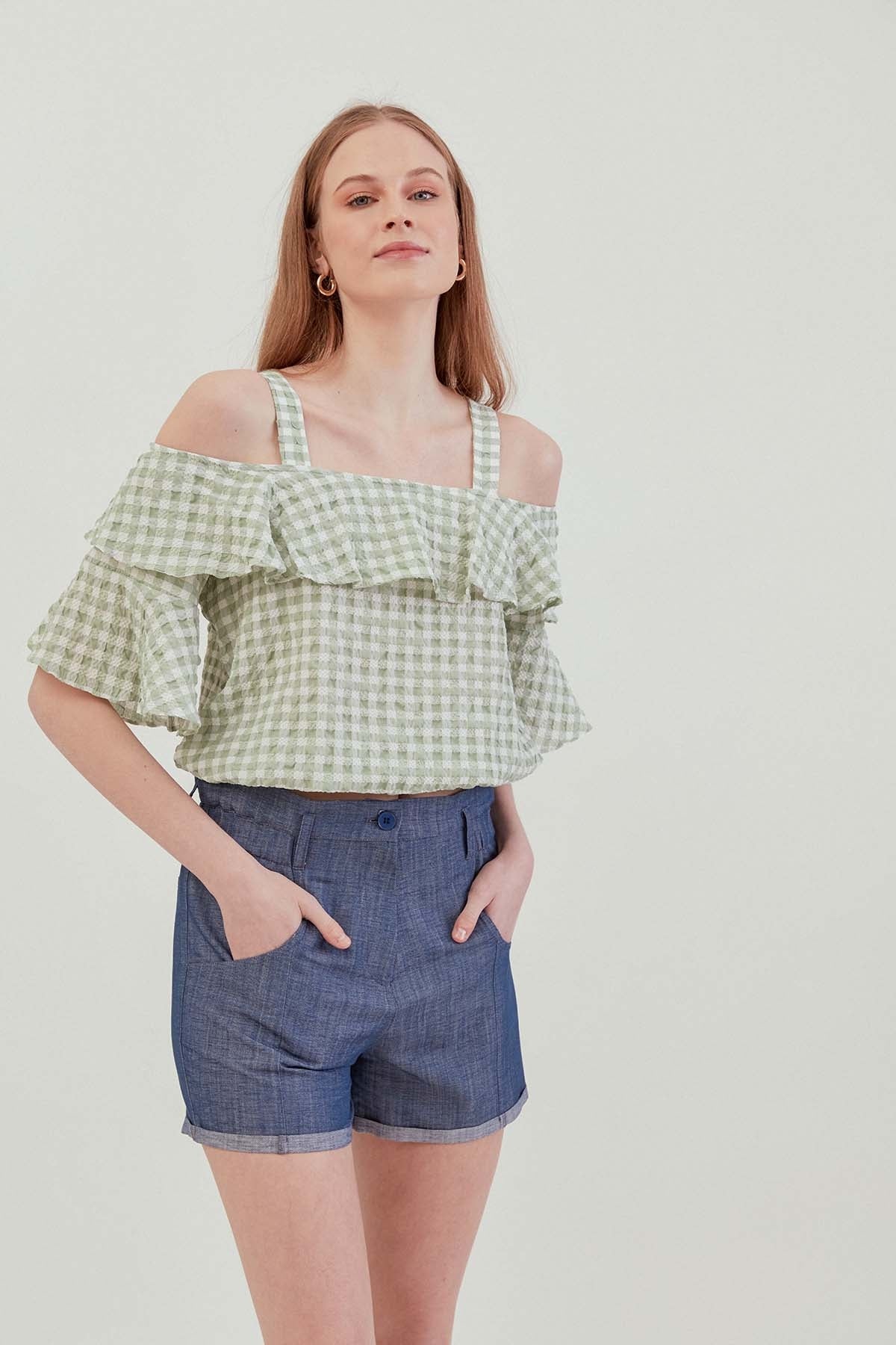 VOLANI SKIRT ELASTANE BLOUSE