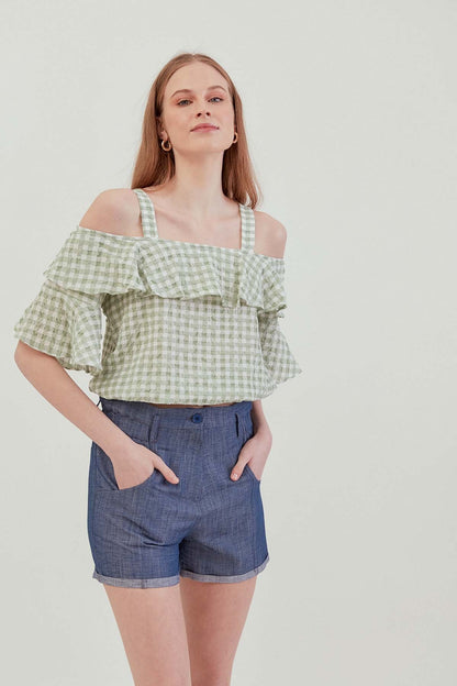 VOLANI SKIRT ELASTANE BLOUSE