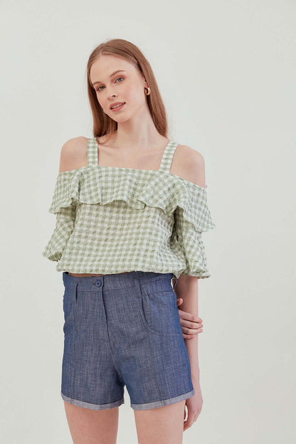 VOLANI SKIRT ELASTANE BLOUSE