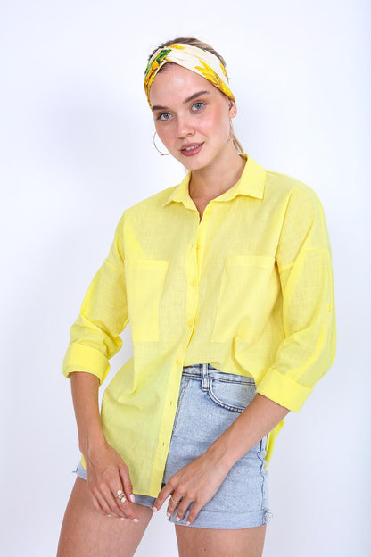 BASIC COMFY FRONT POCKET SHIRT