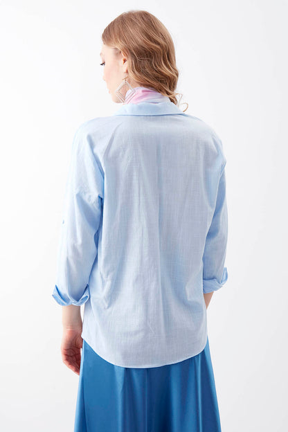 BASIC COMFY FRONT POCKET SHIRT