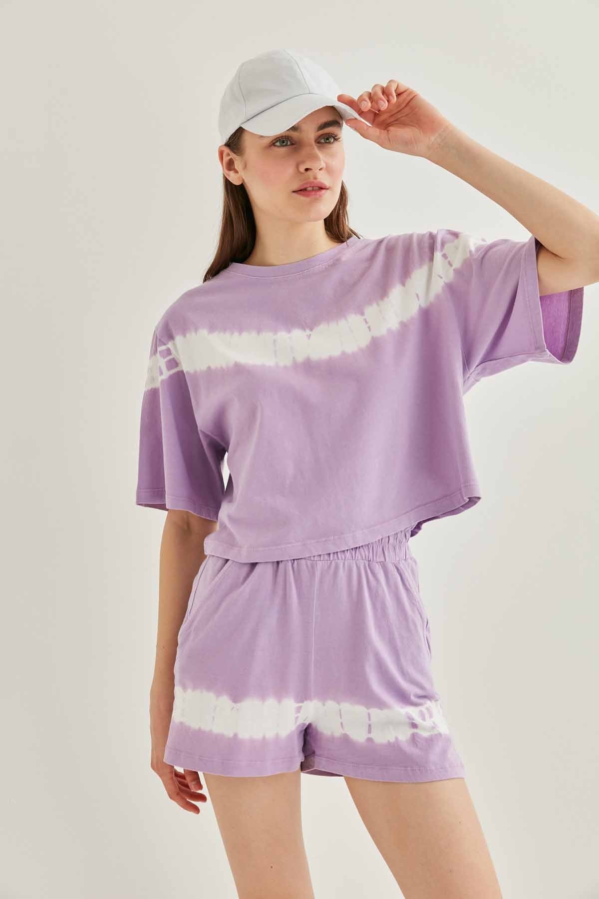 BATIK PAINT CROP T-SHIRT