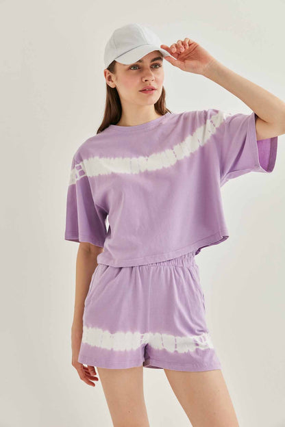 BATIK PAINT CROP T-SHIRT