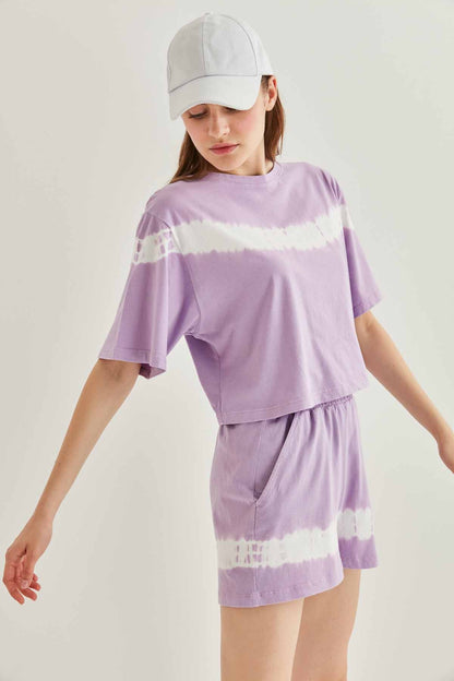 BATIK PAINT CROP T-SHIRT