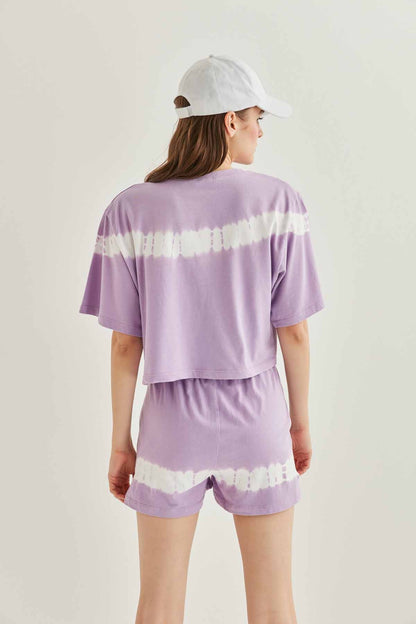 BATIK PAINT CROP T-SHIRT