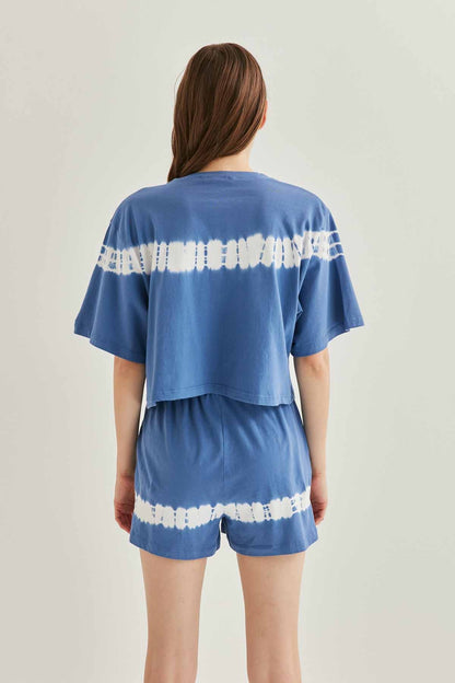 BATIK PAINT CROP T-SHIRT