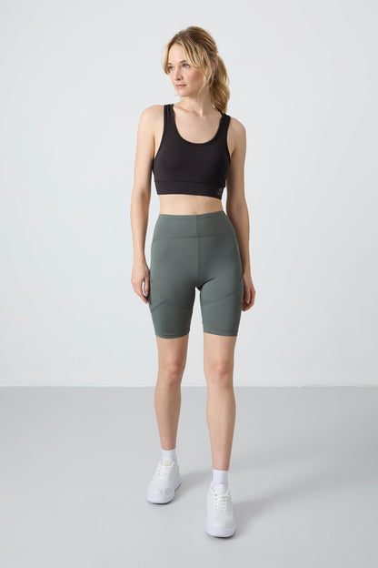 Rights Polyester Flexible Standard Fit Performance Women's Biker Tights - 91013