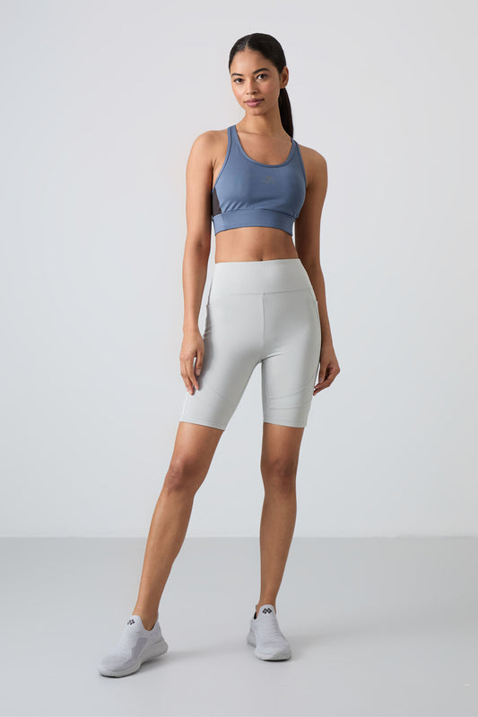 Stone Polyester Flexible Standard Fit Performance Women's Biker Tights - 91012