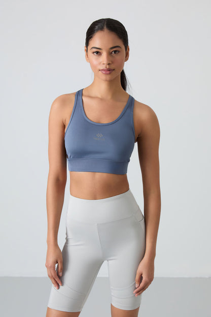Petrol Cross Back Detailed Slim Fit U Collar Padded Women's Sports Bra - 97121