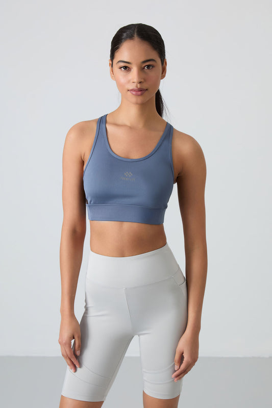 Petrol Cross Back Detailed Slim Fit U Collar Padded Women's Sports Bra - 97121