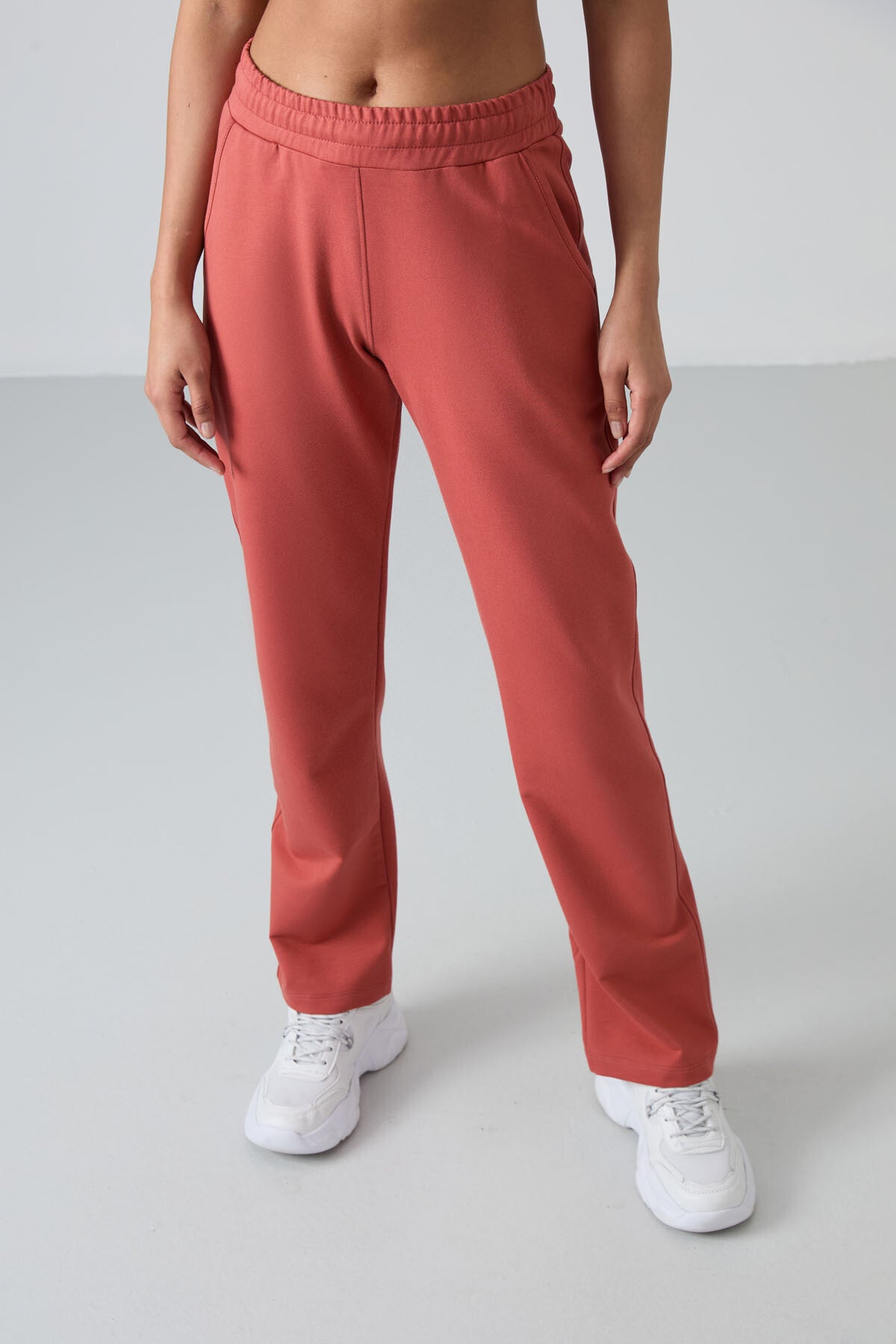 High Waist Comfort Fit Classic Hem Women's Tracksuit Bottom - 94584