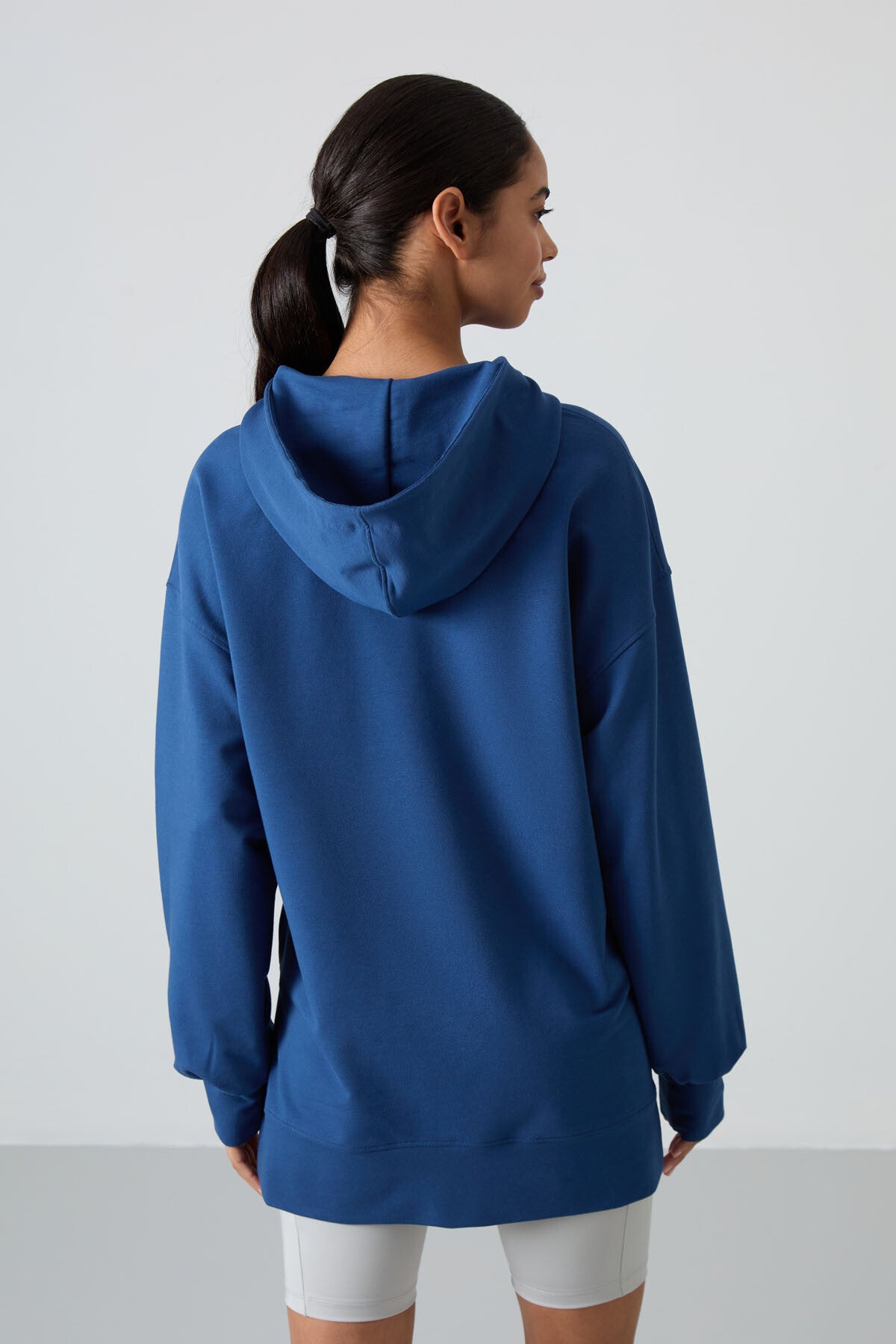 Parliament Balloon Collar Embroidered Women's Oversize Tunic Sweatshirt - 97163