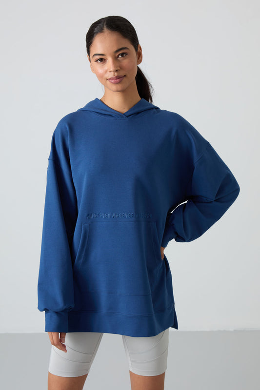 Parliament Balloon Collar Embroidered Women's Oversize Tunic Sweatshirt - 97163