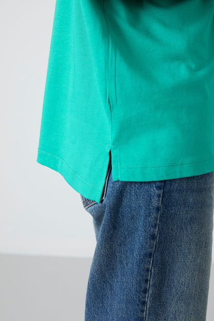 Jersey Modal Soft Touch Oversize Fit Basic Women's T-Shirt - 97285