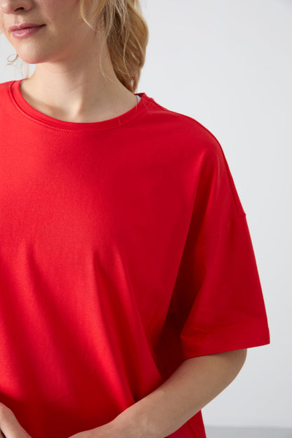 Fiesta Modal Cotton Soft Touch Oversize Fit Basic Women's T-Shirt - 97285