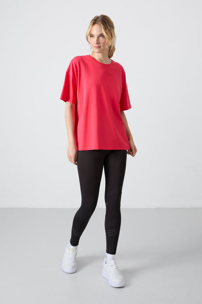 Rose Modal Soft Touch Oversize Fit Basic Women's T-Shirt - 97285