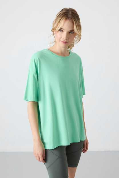 Jersey Modal Soft Touch Oversize Fit Basic Women's T-Shirt - 97285