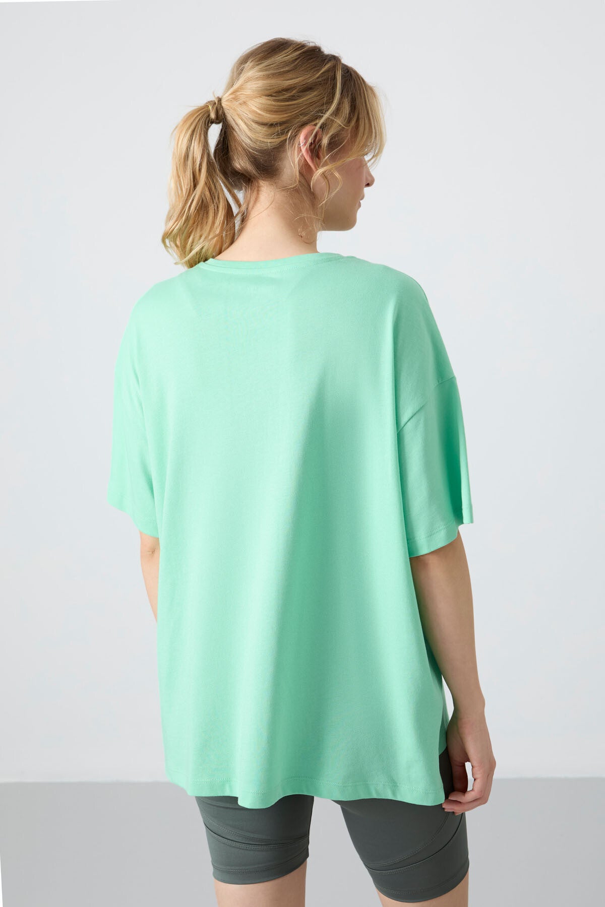 Jersey Modal Soft Touch Oversize Fit Basic Women's T-Shirt - 97285