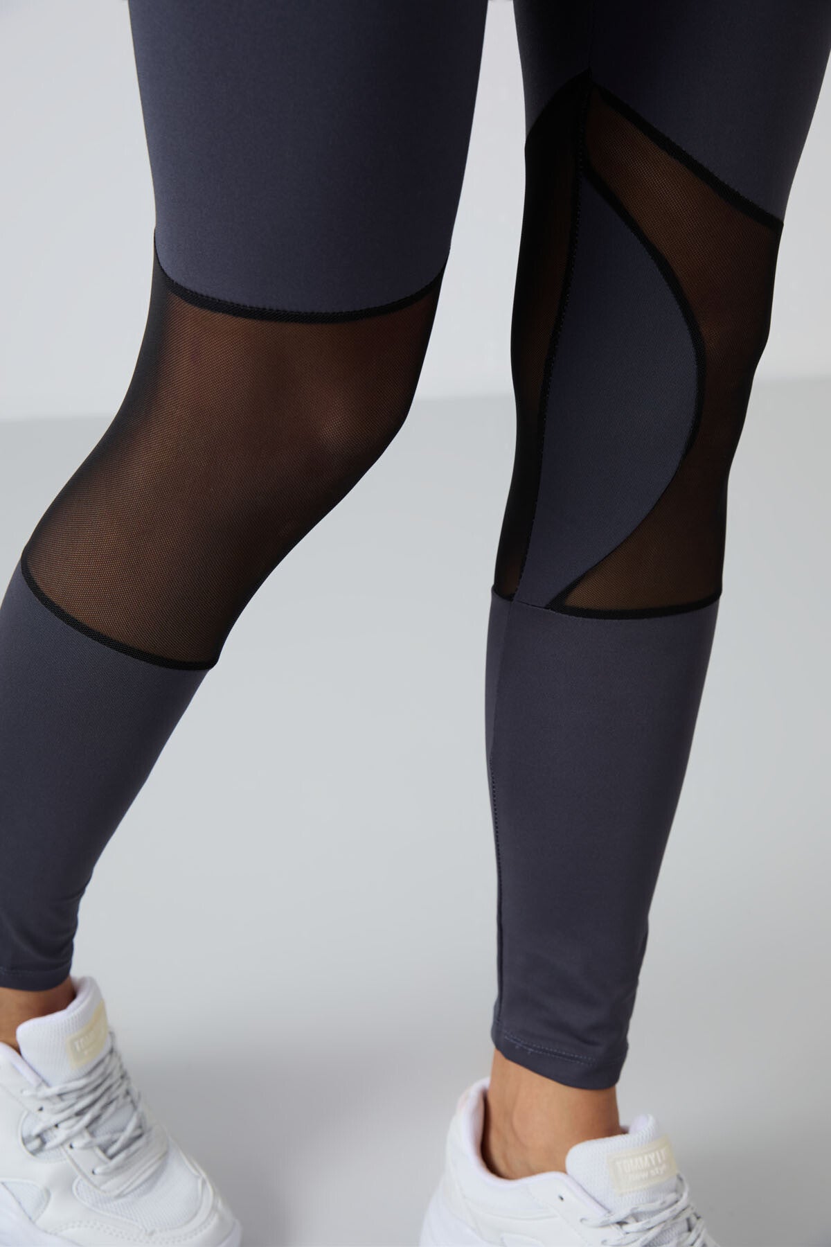 Anthracite Polyester Flexible Standard Fit Performance Women's Tights Set - 95331