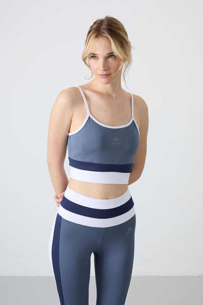 Petrol Polyester Flexible Standard Fit Performance Women's Tights Set - 95335