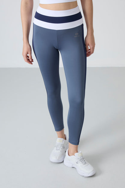 Petrol Polyester Flexible Standard Fit Performance Women's Tights Set - 95335