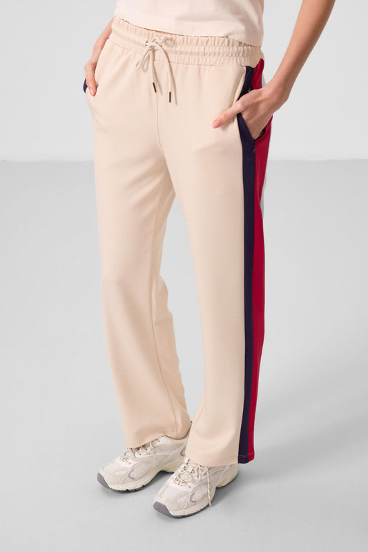 Soft Woven Side Panel Detailed Wide Leg Women's Palazzo Trousers - 94671