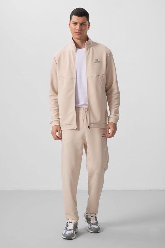 Textured Surface Comfort Fit Men's Tracksuit Set - 85273