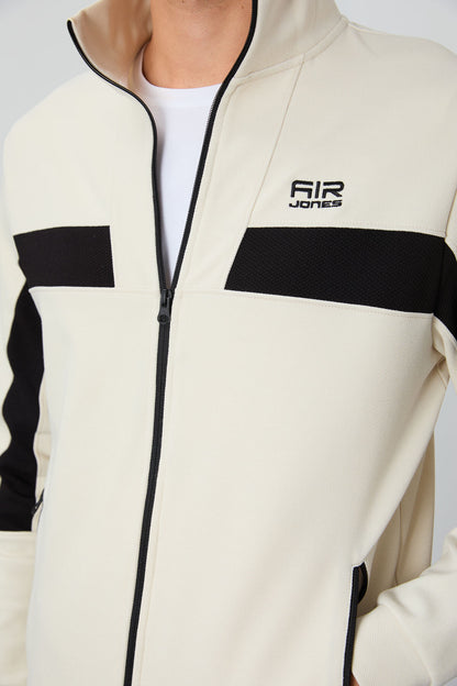 Textured Surface Standard Fit Embroidered Men's Tracksuit Set - 85248