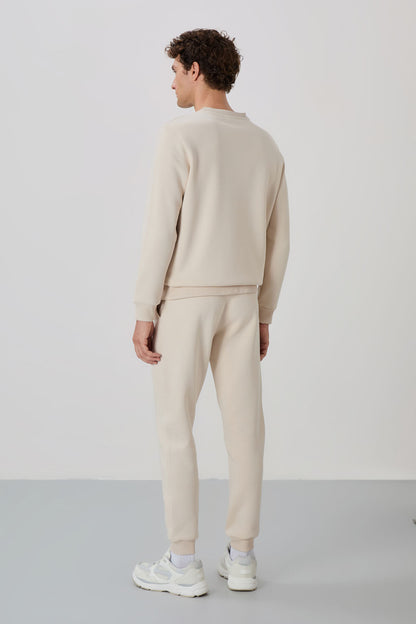 Andy Bej Sand-Colored Men's Tracksuit Set - 85190