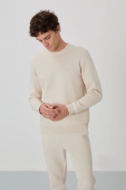Andy Bej Sand-Colored Men's Tracksuit Set - 85190