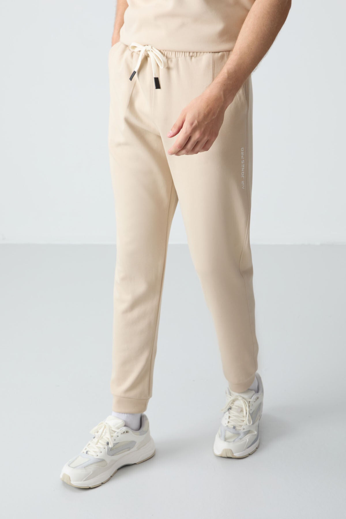 Cotton Thick Soft Textured Oversize Fit Basic Men's Tracksuit Set - 85261