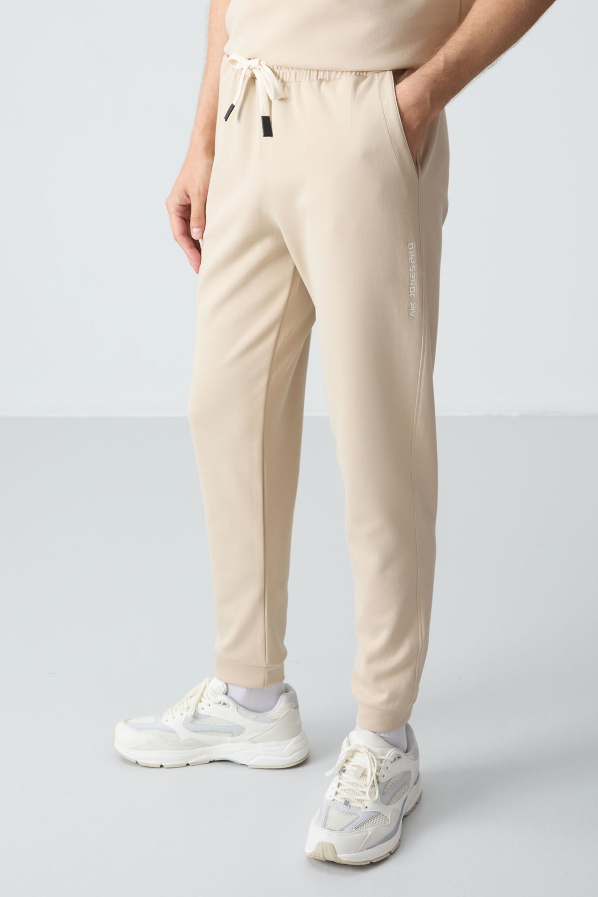 Cotton Thick Soft Textured Oversize Fit Basic Men's Tracksuit Set - 85261