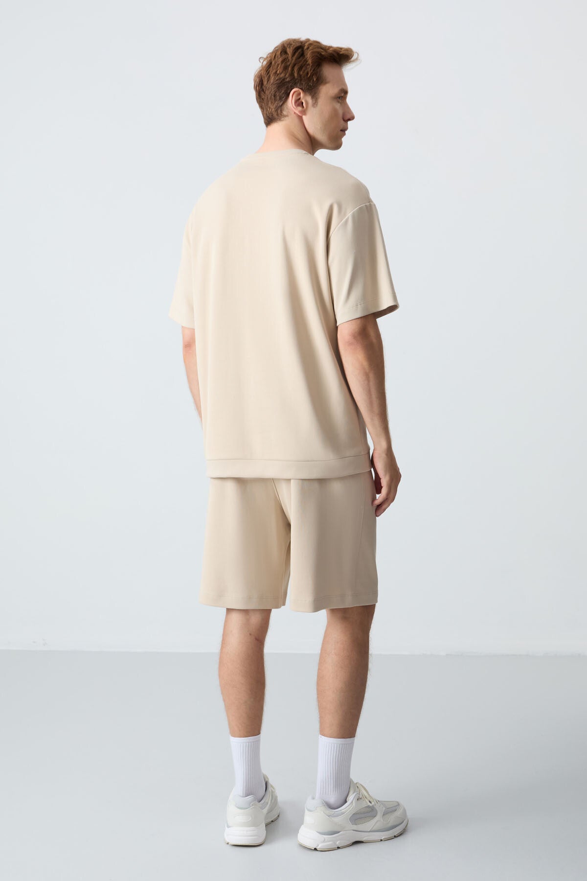 Cotton Thick Soft Textured Comfort Fit Basic Men's Shorts Set - 85257
