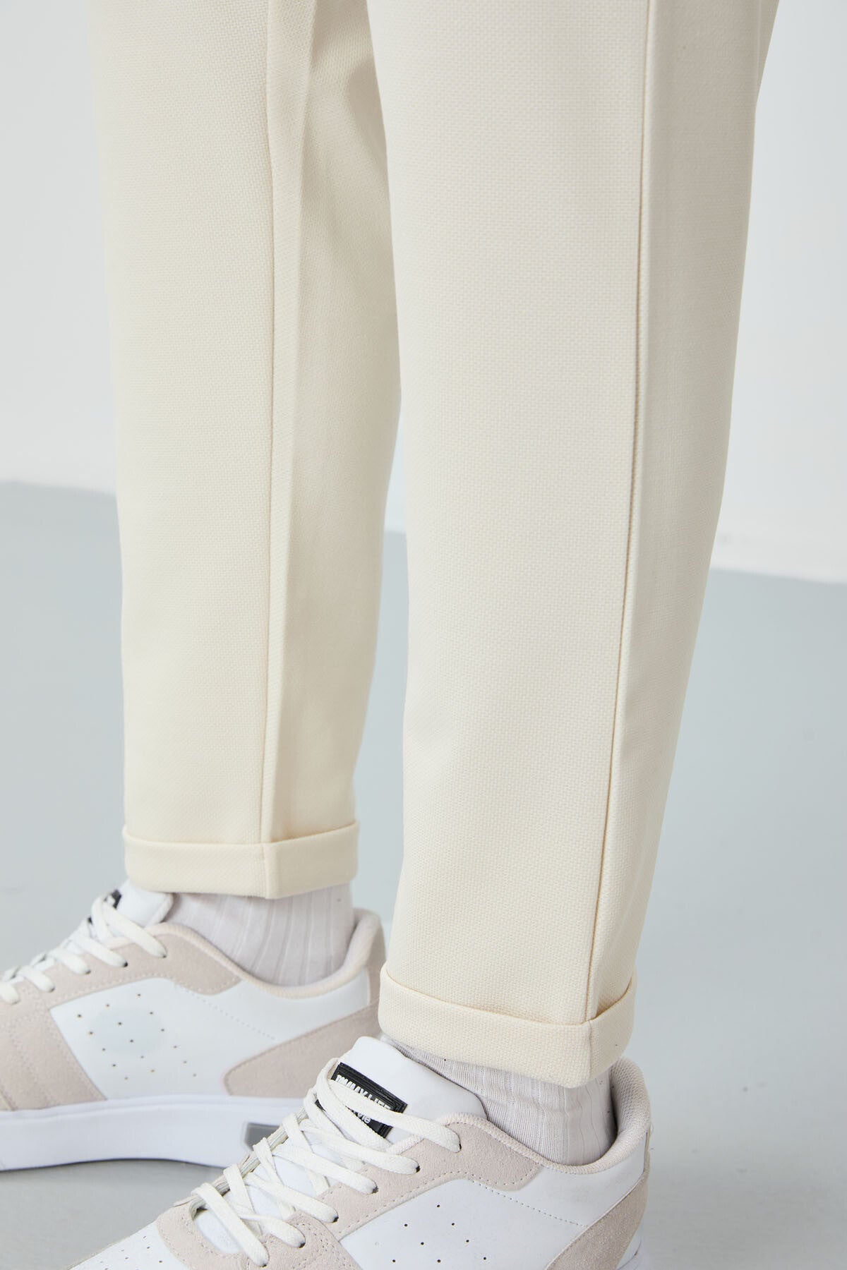 Textured Surface Plain Standard Fit Men's Tracksuit Bottom - 82154