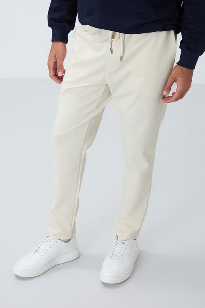 Textured Surface Standard Fit Men's Tracksuit Bottom - 82155